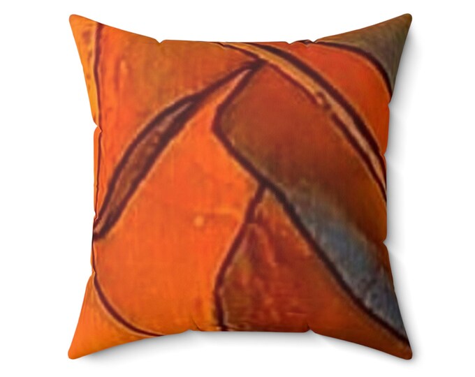 Artistic Square Throw Pillow: Bohemian Home Decor