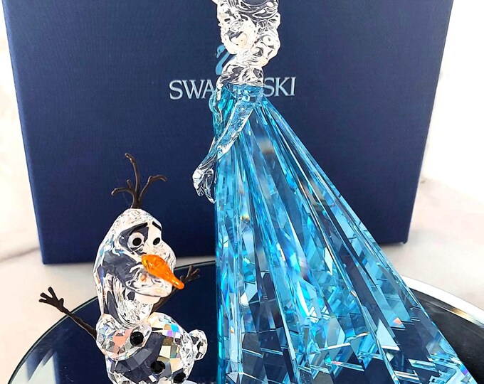Swarovski Disney Elsa and Olaf Frozen Characters 5135878 5135880 BNIB