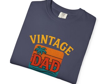 Personalized Vintage Dad T-Shirt: Garment-Dyed Comfort Colors Tee