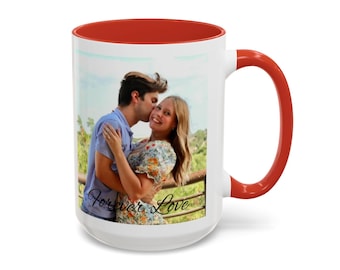 Personalized Photo Coffee Mug, Custom Couple Mug for Anniversary, Gift for Him/Her, Unique Valentine's Day Gift, Memory Keepsake