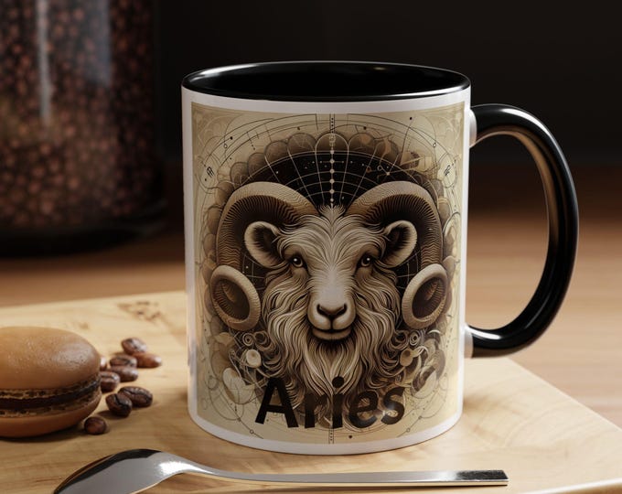 Aries Coffee Mug: Zodiac Astrology Gift