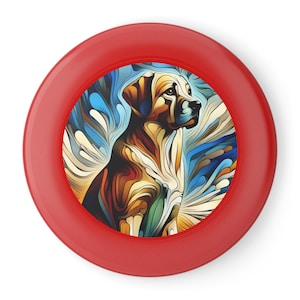 Artistic Dog Design Frisbee | Fun Outdoor Dog Toy, Eco-Friendly Play, Ideal for Picnics, Gifts for Dog Lovers