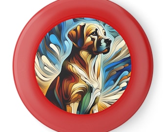 Artistic Dog Frisbee: Fun Outdoor Pet Toy