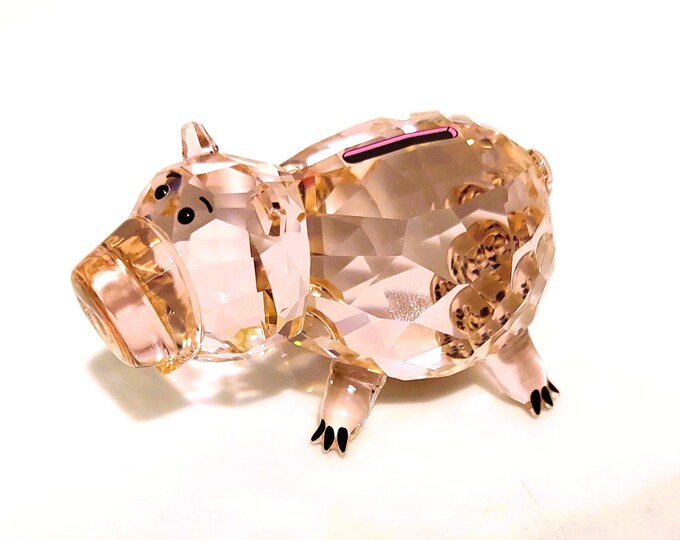 Swarovski Toy Story Hamm Crystal Figurine | Retired Disney Collectible | Pink Crystal Piggy Bank - FREE SHIPPING