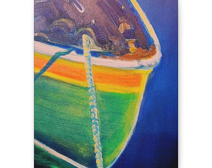 Boat Canvas Print: Nautical Coastal Wall Art