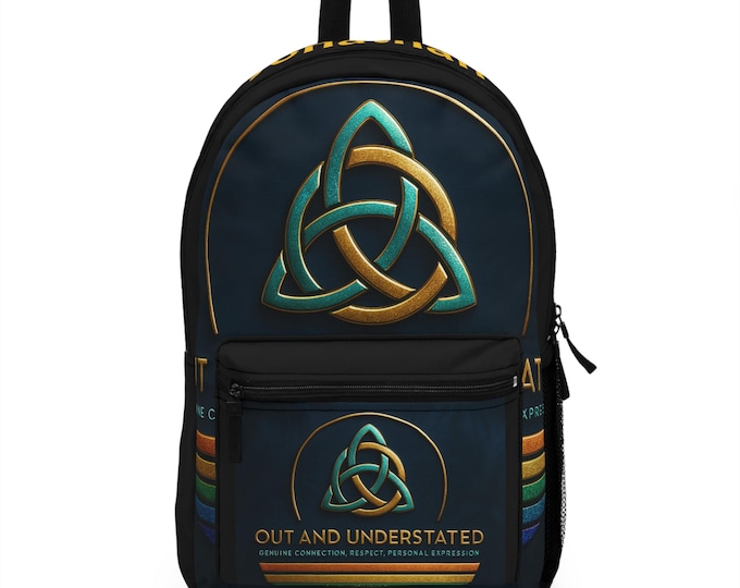 Personalized Celtic Knot Backpack: Custom Name School Bag