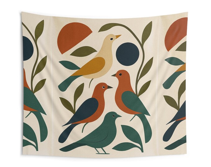 Tropical Wave Tapestry: Bohemian Beach Home Decor