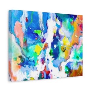Colorful Abstract Art Print: Modern Canvas Wall Decor