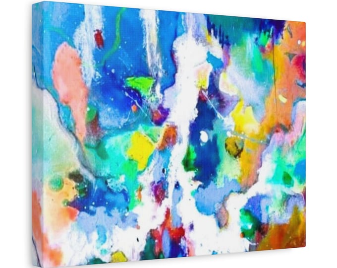 Colorful Abstract Art Print: Modern Canvas Wall Decor