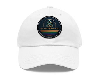 Vegan Leather Patch Hat: Bio-Washed Chino Twill Cotton Cap