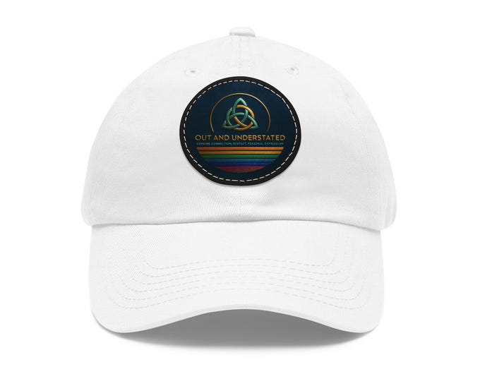 Vegan Leather Patch Hat: Bio-Washed Chino Twill Cotton Cap