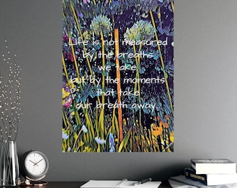 Inspirational Nature Poster: Motivational Quote Wall Art