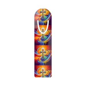 Artistic Christian Bookmark: Vibrant Religious Gift