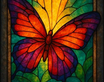 Stained Glass Animal Art | 10 Digital Prints for Instant Download | Nature-Inspired Home Decor