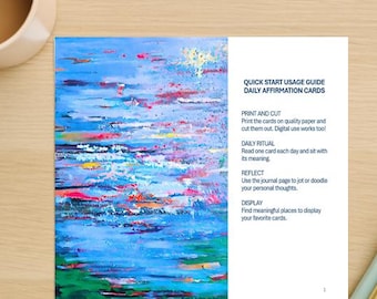 31-Day Affirmation Cards: Mindfulness, Self-Care Journal (Printable PDF)