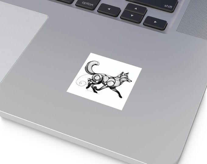 Whimsical Fox Stickers, Nature Lover's Decor, Eco-Friendly Art, Perfect for Gifts, Animal Aesthetic, Outdoor Enthusiasts