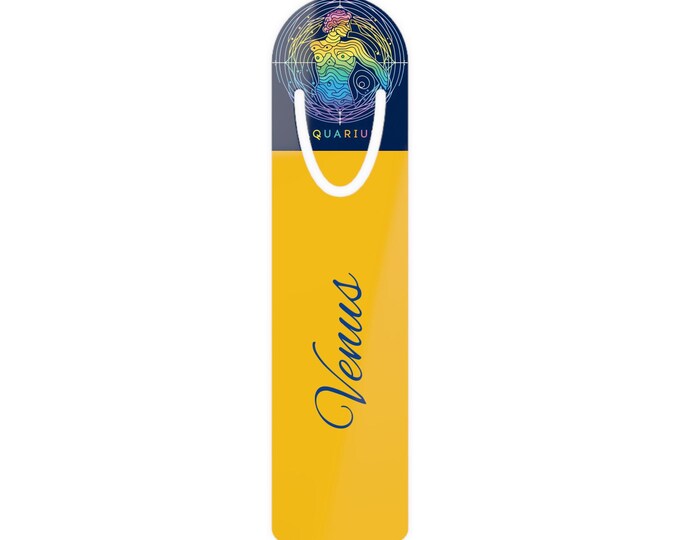 Aquarius Zodiac Bookmark: Personalized Metal Astrology Gift