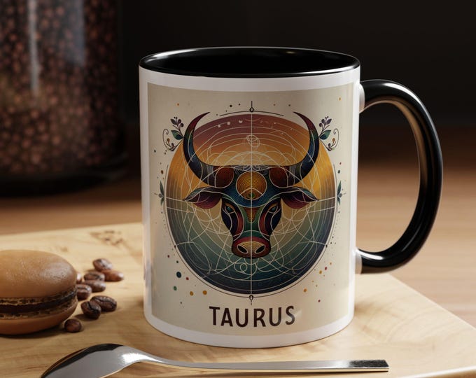 Taurus Coffee Mug: Celestial Zodiac Astrology Gift