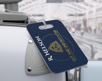Personalized Travel Luggage Tag: Double-Sided Glossy Plastic