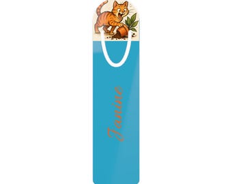 Personalized Cat Bookmark: Custom Aluminum Reading Accessory