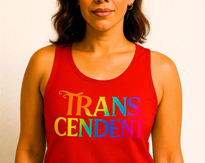 Transcendent Pride Tank Top: Soft Jersey Affirmation Tee
