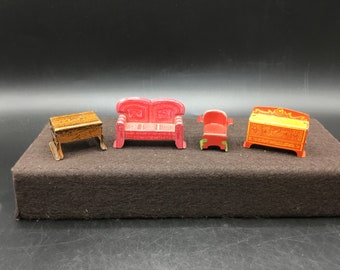 antique metal doll furniture