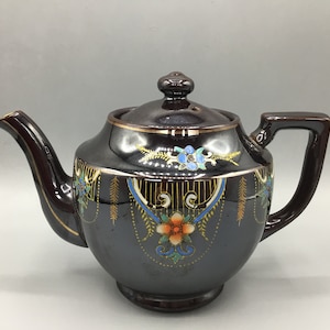 Redware Brown Glaze Teapot - Japan