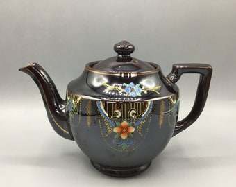 Redware Brown Glaze Teapot - Japan