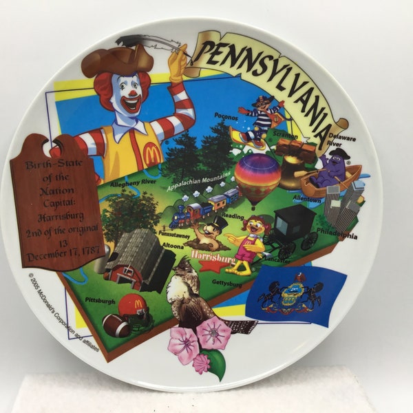 Mcdonalds Collector Plates Etsy