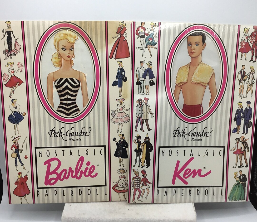 Barbie and Ken Uncut Paper Dolls 1989 - Etsy