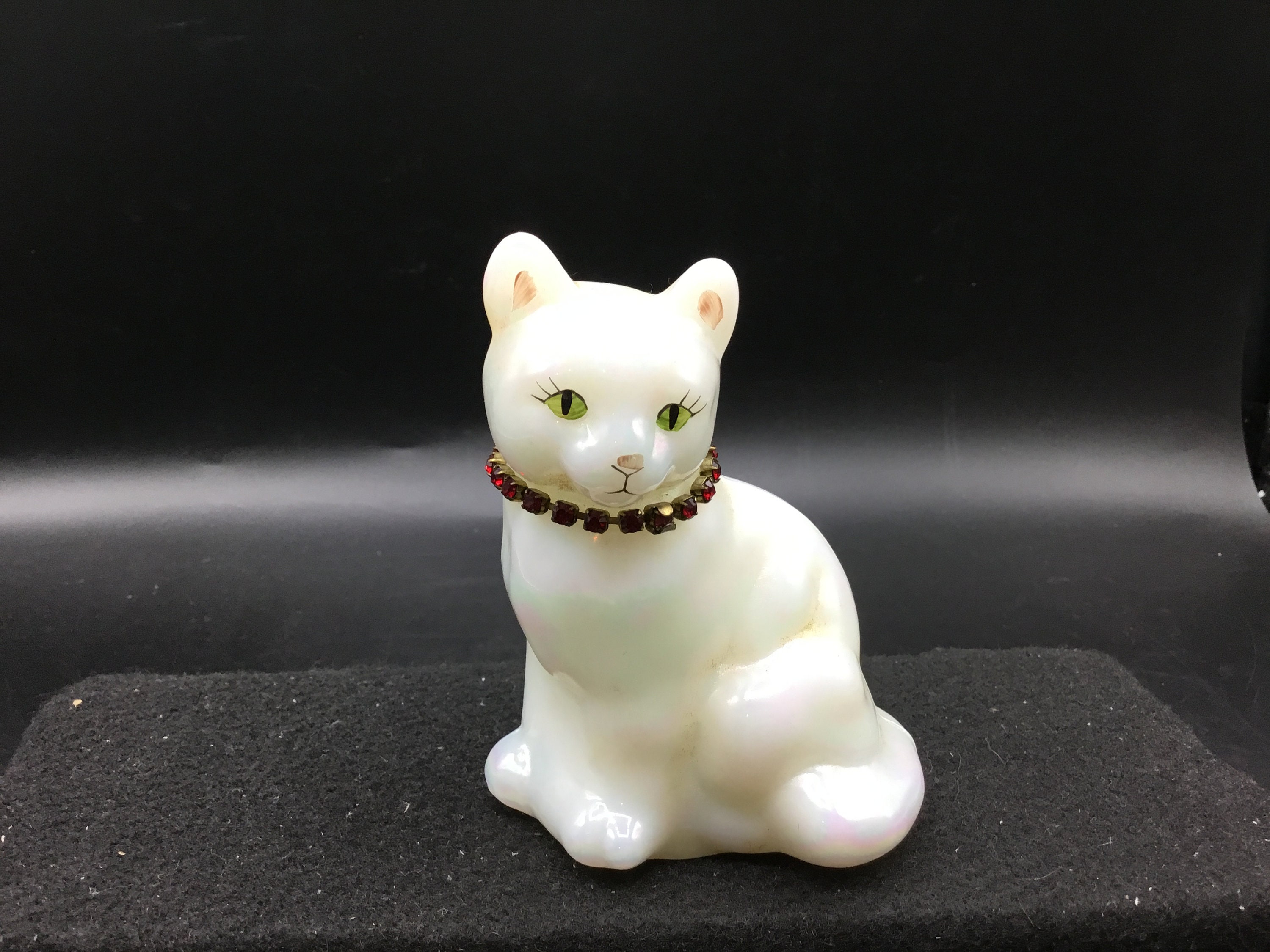 Fenton Art Glass Autumn Gold Scaredy Cat 