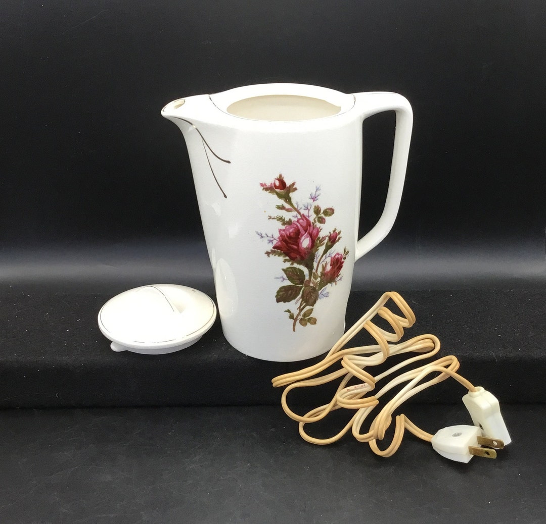 Moss Rose Electric Teapot Japan Etsy