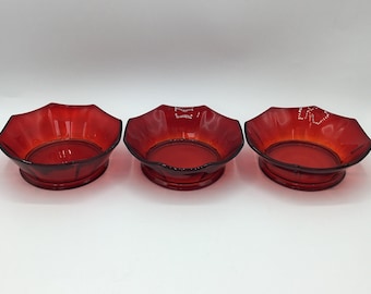 Imperial Molly Red Sauce Dishes - Set of 3