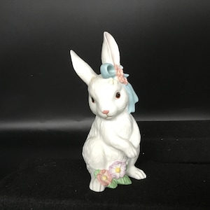 Adorable White Bunny - Home Interiors