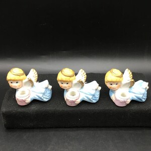 Angel Clip On Candle Holders - Taiwan - Set of 3