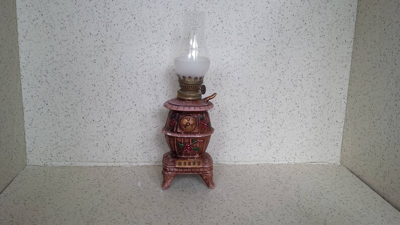 Pot Belly Stove Miniature Oil Lamp Image 0