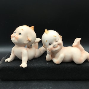 Pair of Cute Kewpie Dolls - Lefton