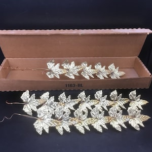 Vintage Home Interiors Brass Leaves - 3  Pieces