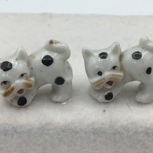Pair of Polka Dot Mini Kitties