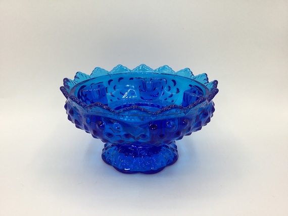 Colorful Cobalt Blue Fenton Candleholder - Etsy 日本