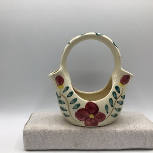 Purinton Pottery Wedding Planter - Mountain Rose Pattern