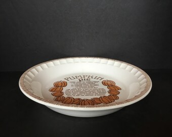 Royal China Pumpkin Pie Pan