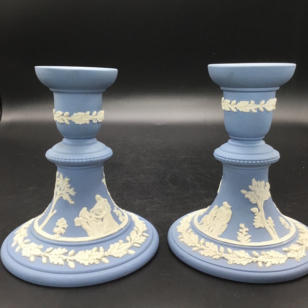 Wedgewood Jasperware Candle Holders