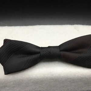 Vintage Brown Clip On Tie