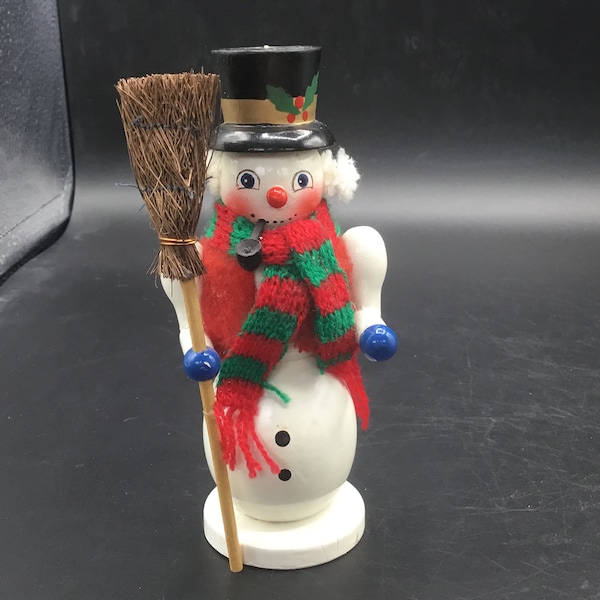 Wooden Snowman Etsy