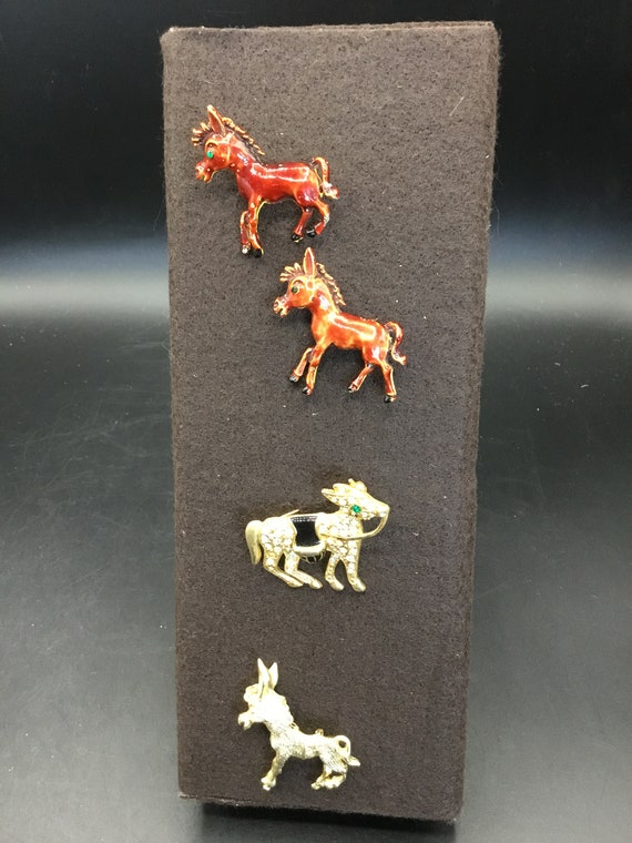 CHOOSE ONE Brooches Donkeys Mules Burrows - image 1