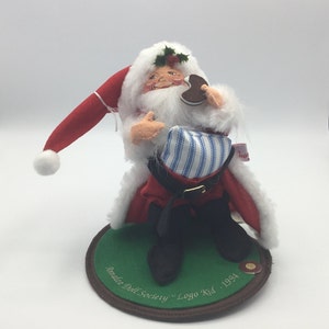 AnnaLee Santa Eating Cookie - AnnaLee Doll Society - 1995