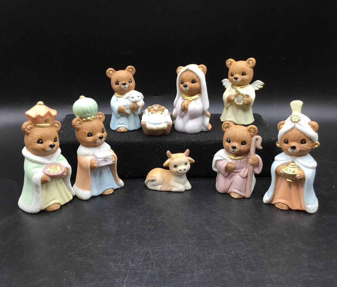 Homco Complete Nativity Set 5412 Made in Sri Lanka Etsy