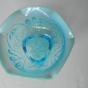 Blue Opalescent Bowl EAPG