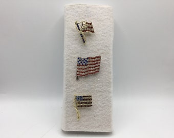 Patriotic Flag Pins Choose One in Options A B C